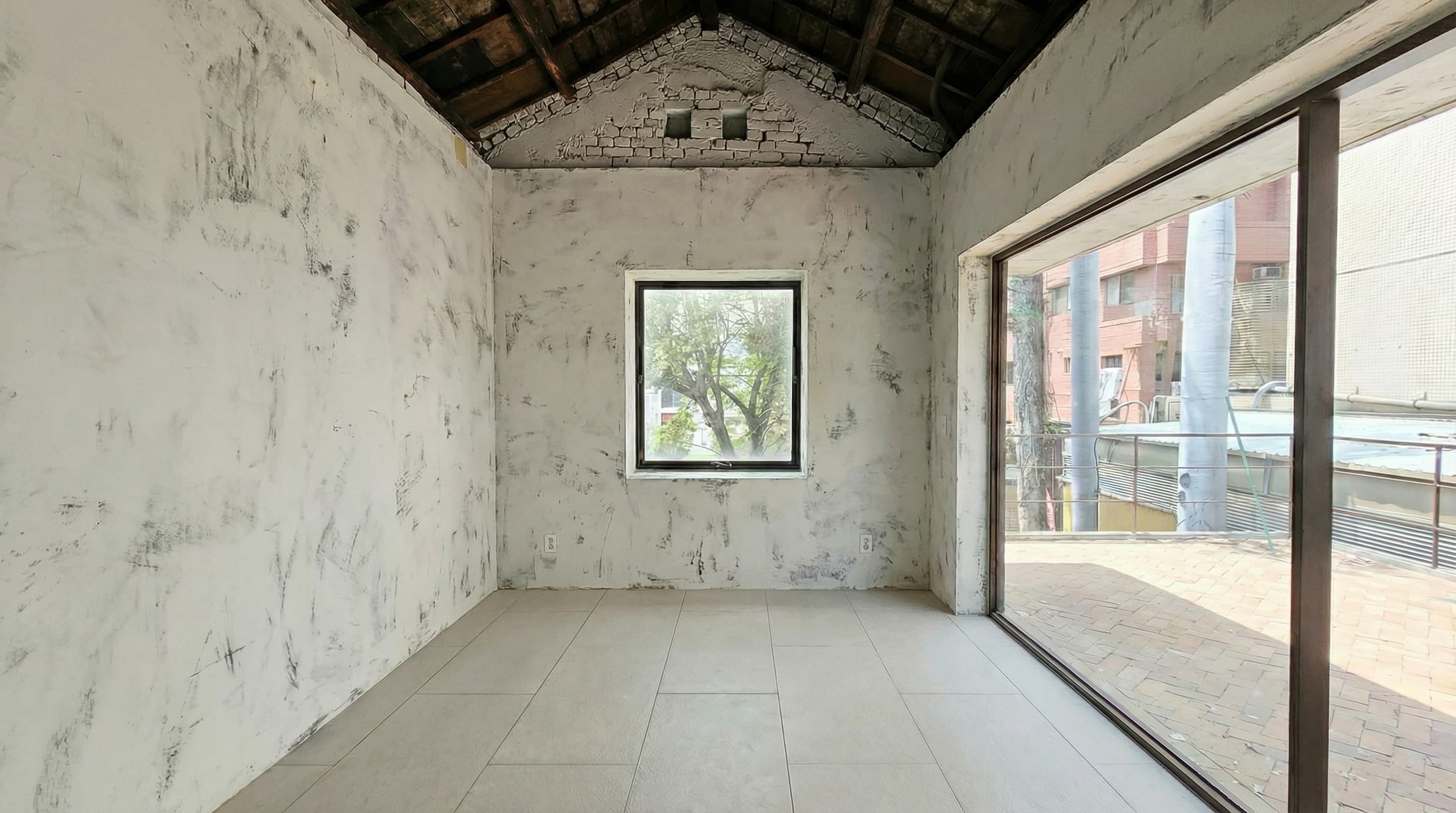 印第安漆內牆 1 施工前