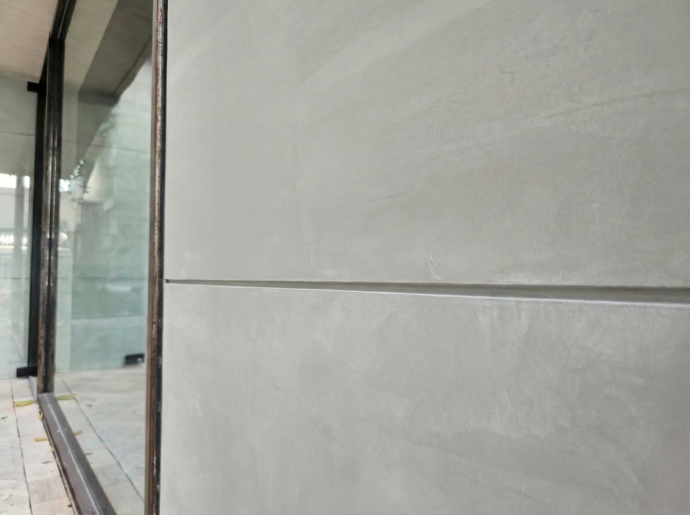 仿清水模外牆 1 施工後